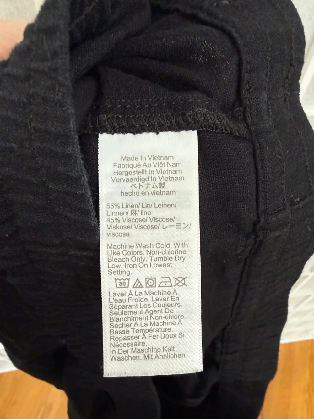 J. Crew Black Linen Blend Short Size XL